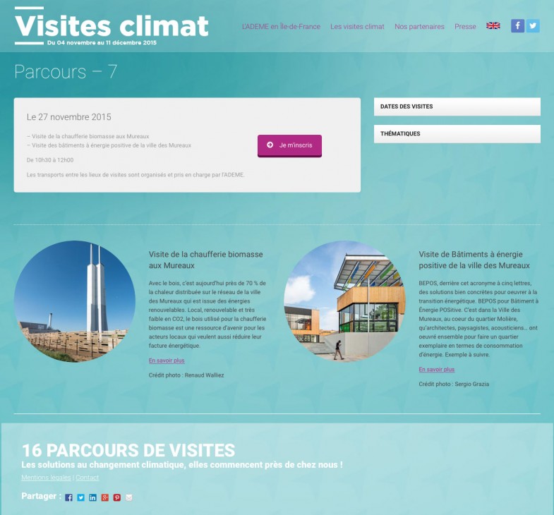 Visites Climat ADEME web parcours COP21