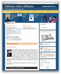 Site web Libra Diffusio Aperçu