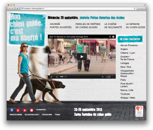 Site internet  : Semaine du chien guide