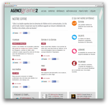Site web Graine2 Aperçu